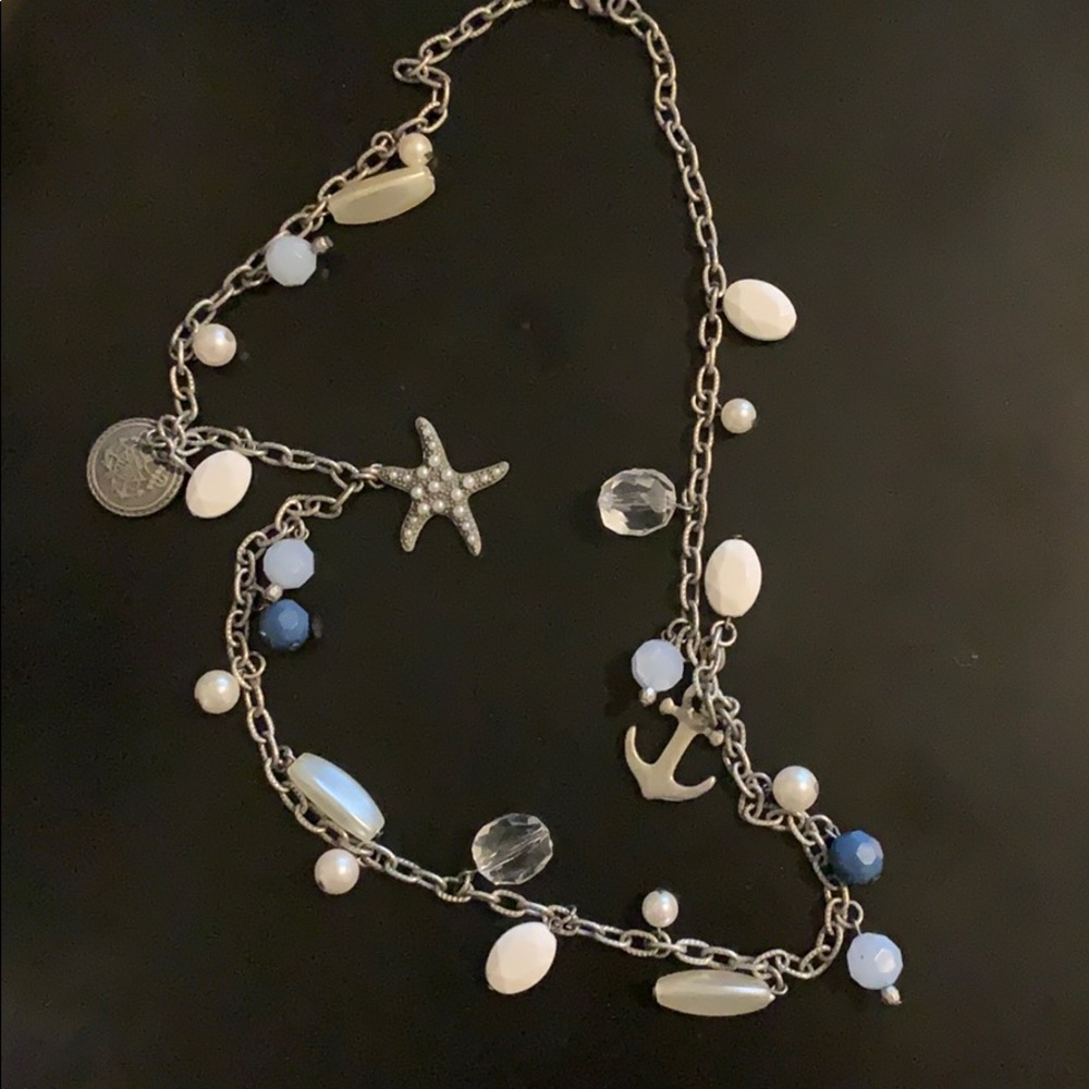 Silver Nautical Theme Necklace